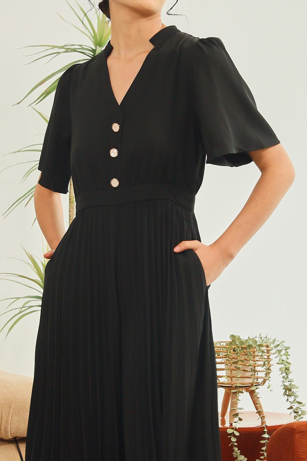 Kristela Jumpsuit in Black - Image 3