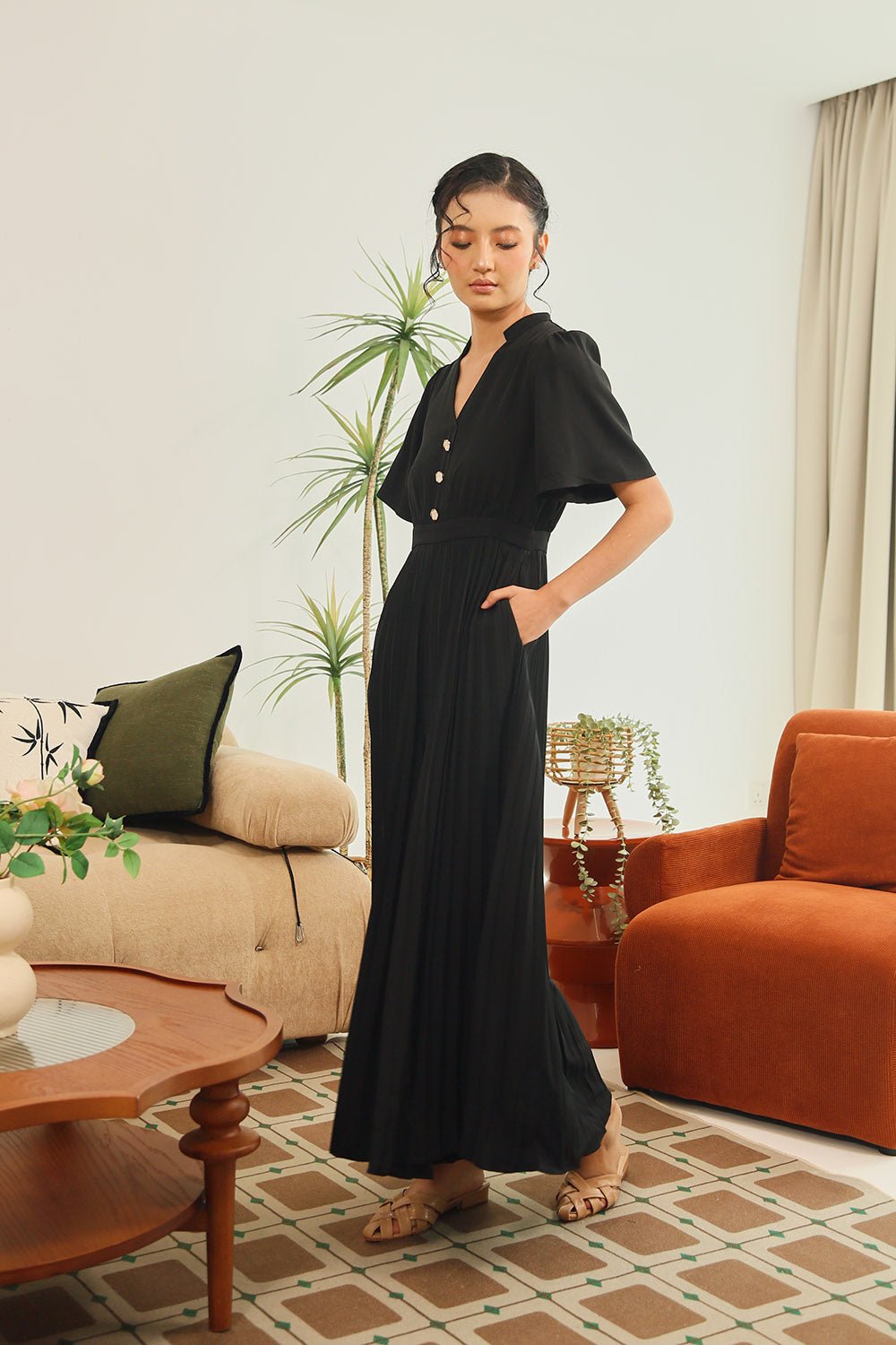 Kristela Jumpsuit in Black - Image 7