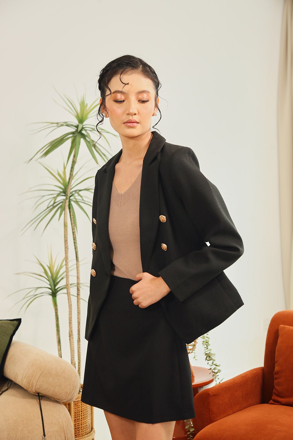 Suzanne Jacket in Black Tweet - Image 7