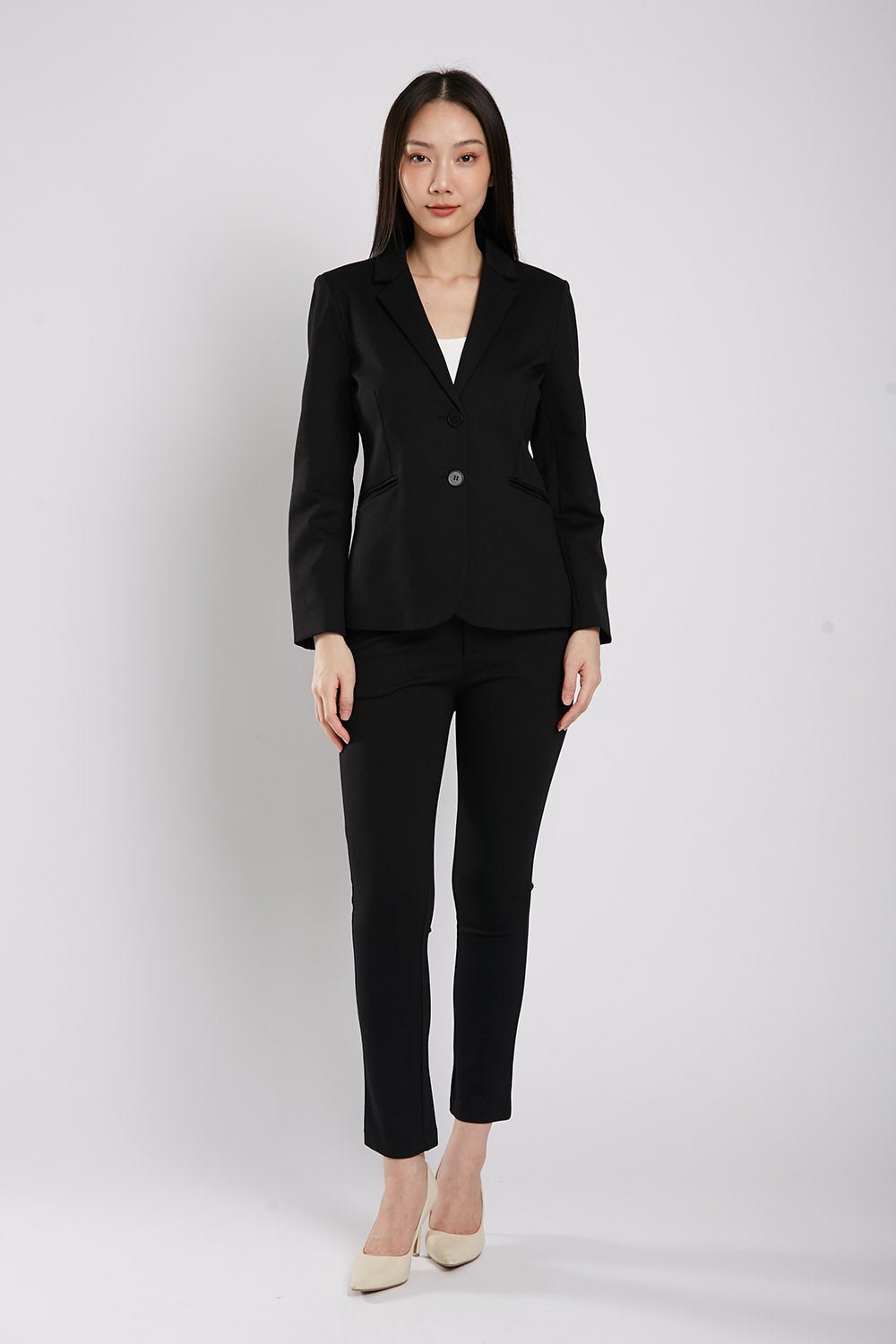 Albertha Ultra Stretchable Blazer in Black - Image 8