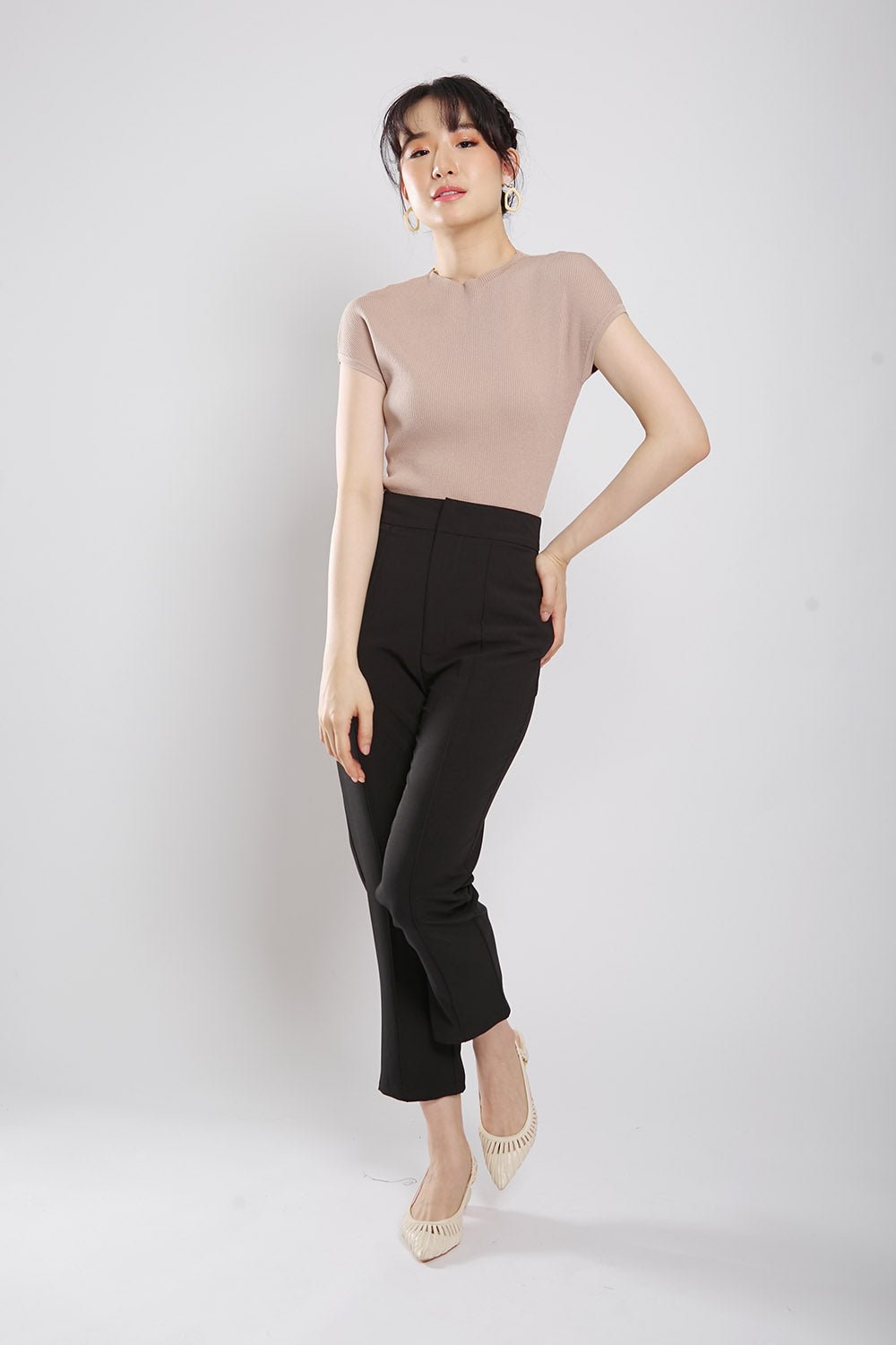 Yesenia Knit Top in Oat - Image 8