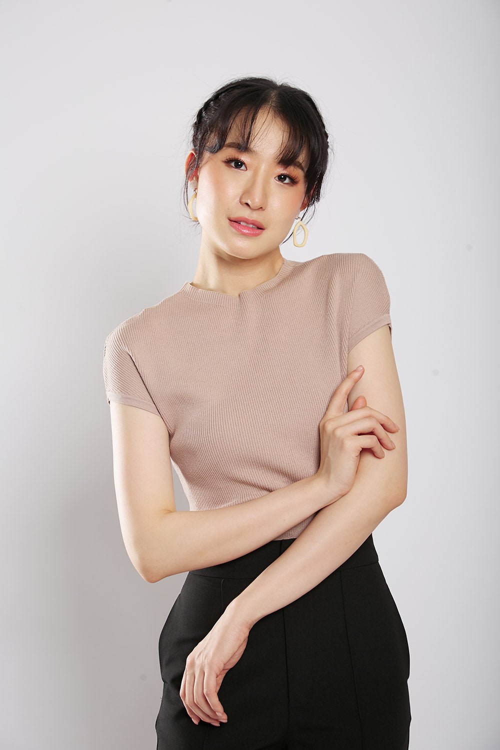 Yesenia Knit Top in Oat - Image 3