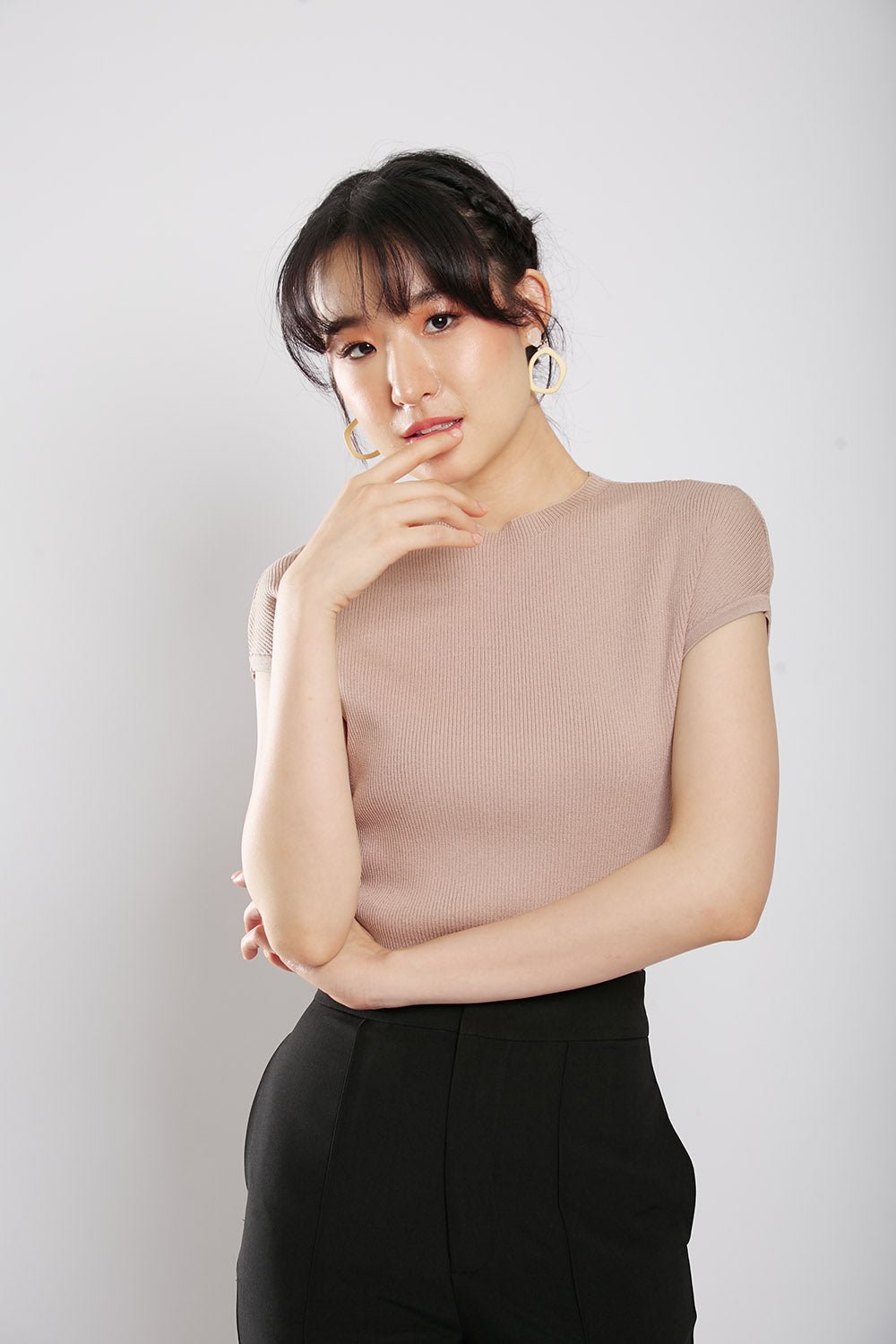 Yesenia Knit Top in Oat - Image 5