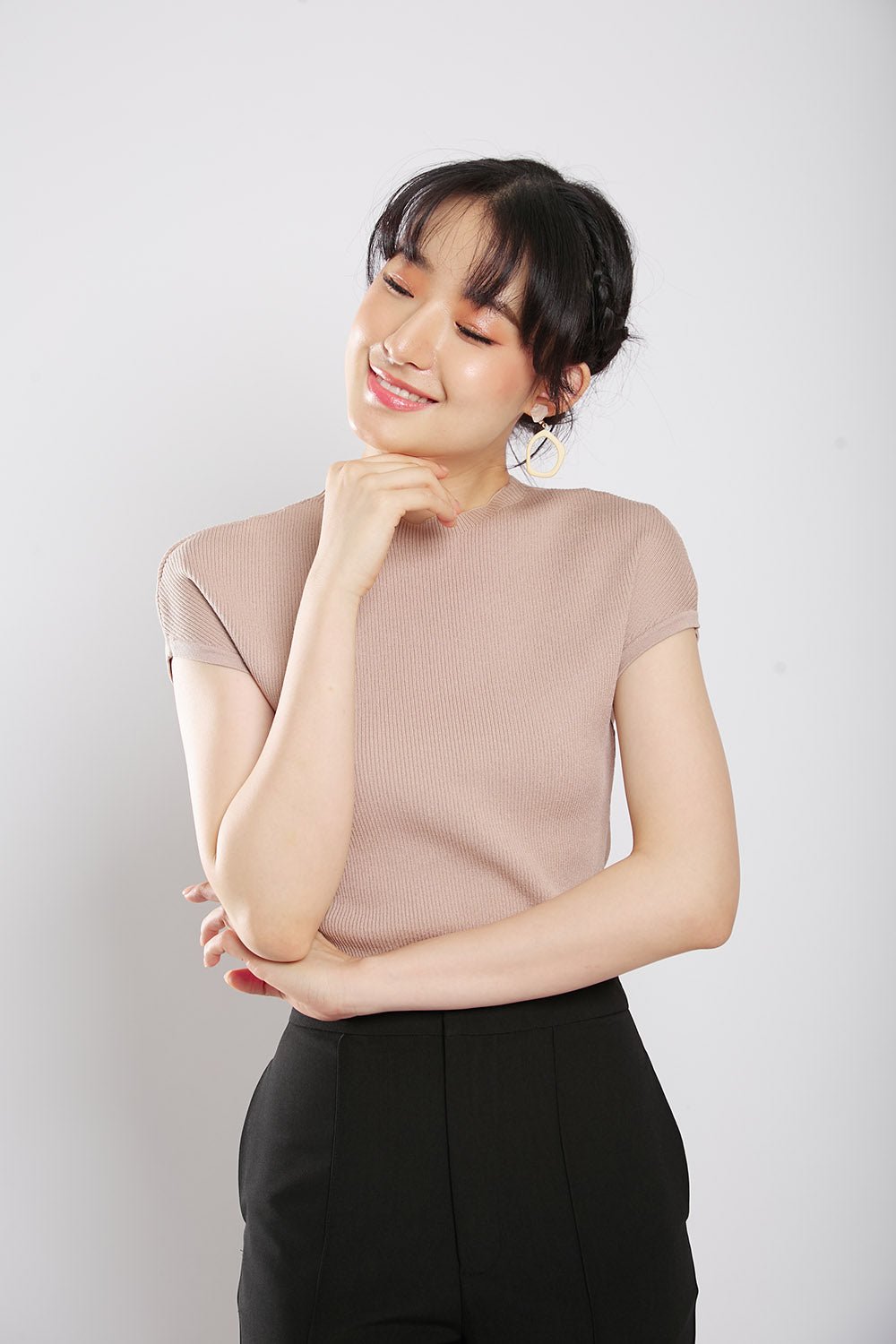 Yesenia Knit Top in Oat - Image 4