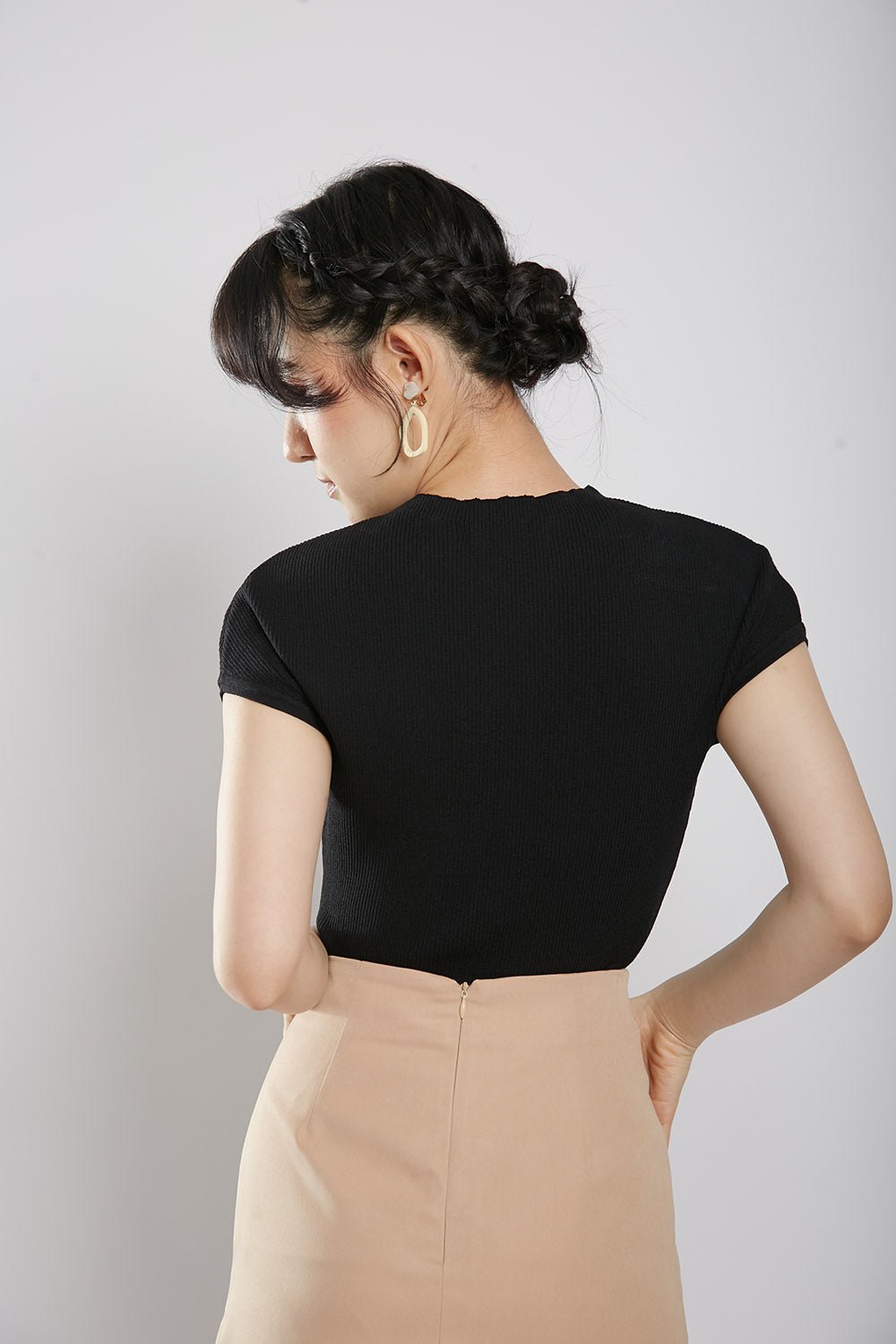 Yesenia Knit Top in Black - Image 5