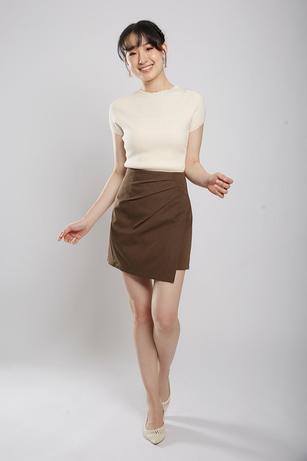 Yesenia Knit Top in Beige - Image 7