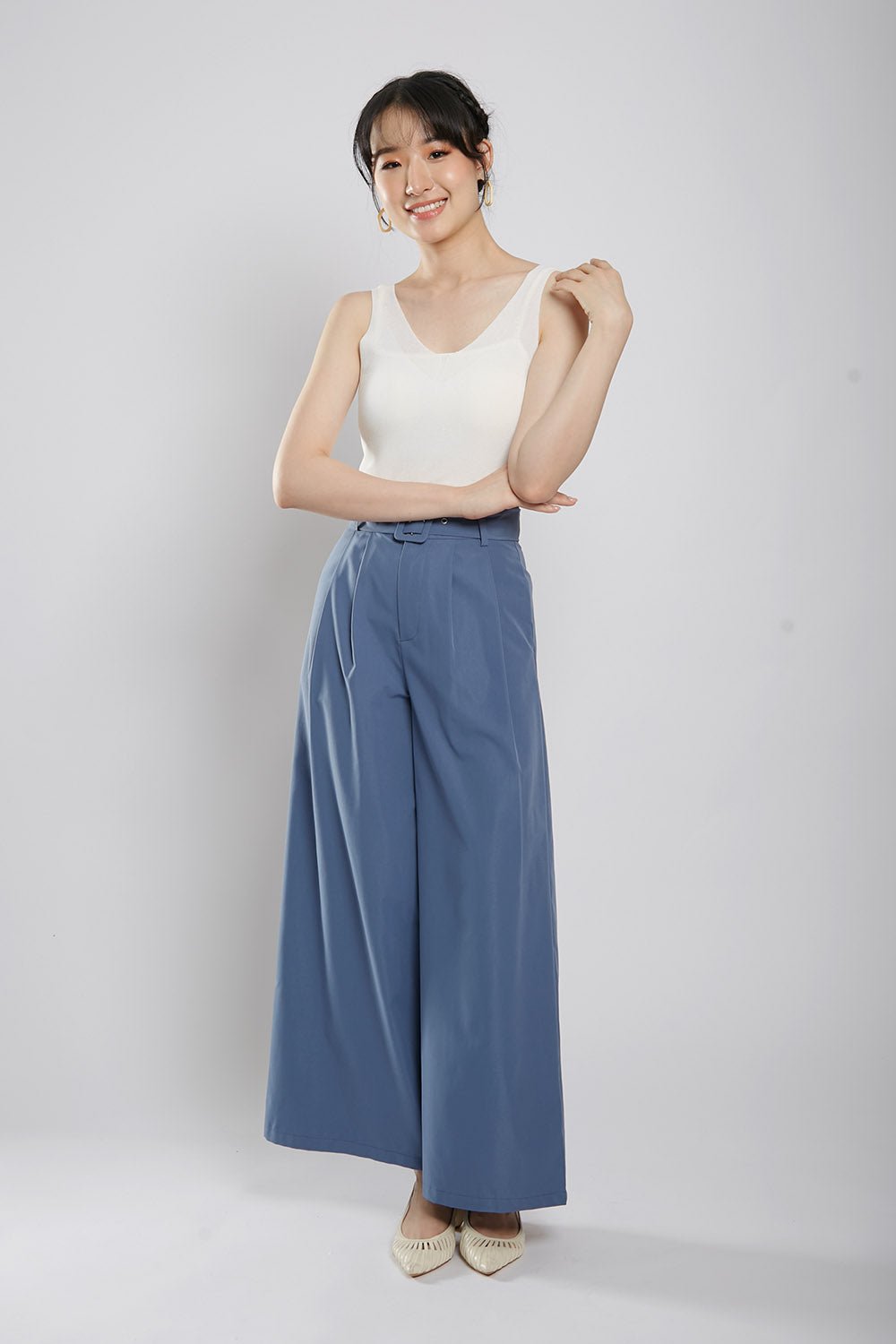 Layton Cami Knit Top in White - Image 7